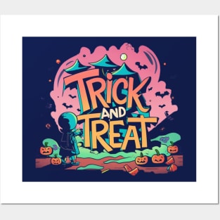 trick or treat Posters and Art